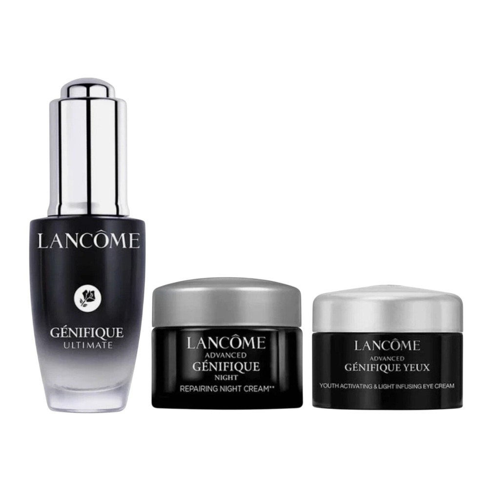 Lancome Genifique Ultimate Recovery Serum Discovery Set‎ 3 Piece Anti-Aging Kit